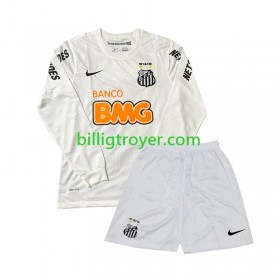 Billige Fotballdrakter Santos FC Barn Retro Hjemmedraktsett 2011-2012 Langermet